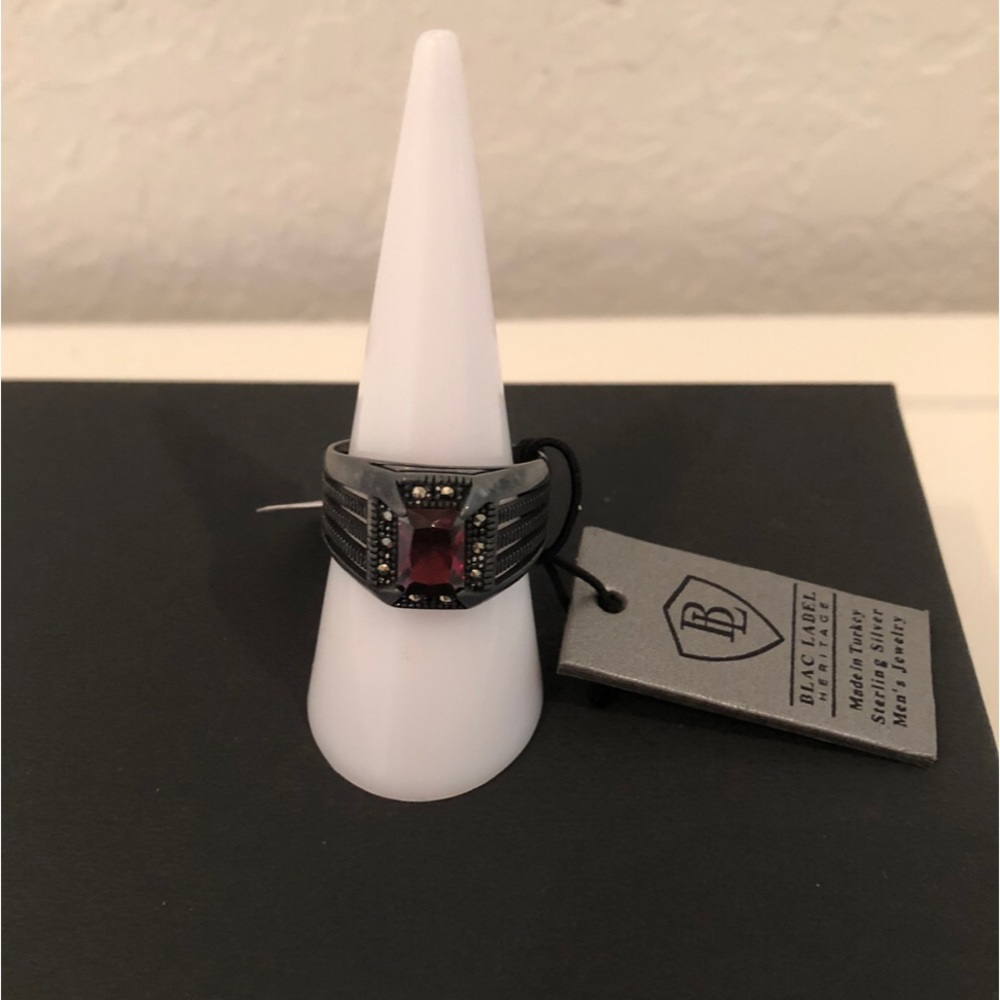 NEW MEN’S RING BY BLAC LABEL HERITAGE MADE IN TURKEY STERLING SILVER SIZE 9
